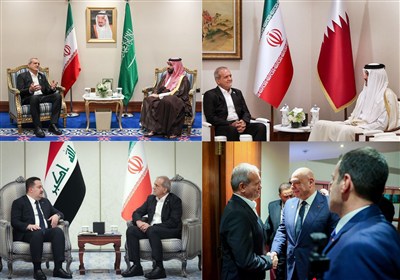 رژيم،كشورهاي،اسلامي،پزشكيان،صهيونيستي،دوحه،ايران،ديدار،جنايا ...