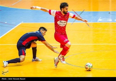 دیدار تیمهای فوتسال پردیس قزوین و بهشتی سازه گرگان- عکس استا ...