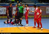 دیدار تیمهای فوتسال پردیس قزوین و بهشتی سازه گرگان