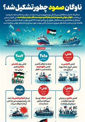 اینفوگرافیک/ ناوگان صمود چطور تشکیل شد؟- گرافیک و کاریکاتور  ...