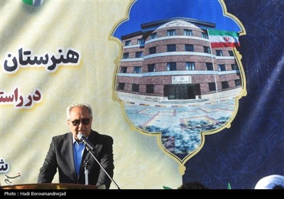 آیین افتتاح هنرستان 18 کلاسه حاج‌حسن شهبازی در اهر