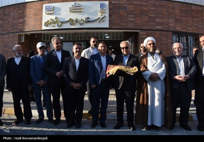 آیین افتتاح هنرستان 18 کلاسه حاج‌حسن شهبازی در اهر