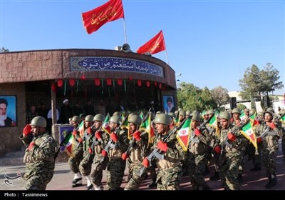 صبحگاه مشترک بسیجیان استان اصفهان