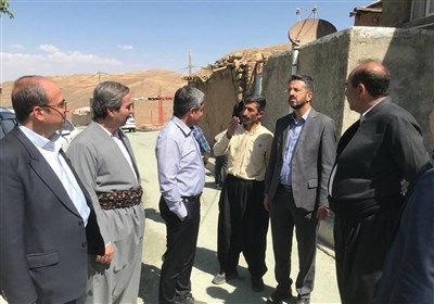 بررسی مشکلات جاده و آب روستای خیاره سنندج