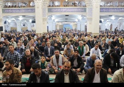 حضور مردم شهید اردبیل پرور در نماز سیاسی و عبادی جمعه به روایت تصویر