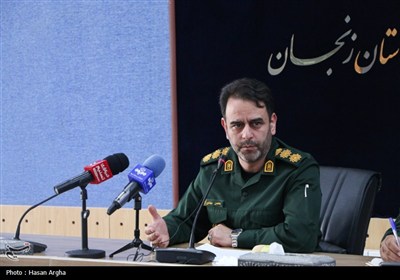 نشست خبری فرمانده سپاه استان زنجان به مناسبت هفته دفاع مقدس