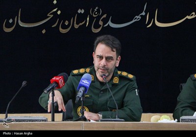 نشست خبری فرمانده سپاه استان زنجان به مناسبت هفته دفاع مقدس
