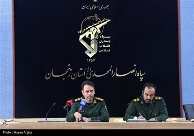 نشست خبری فرمانده سپاه استان زنجان به مناسبت هفته دفاع مقدس