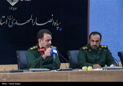 نشست خبری فرمانده سپاه استان زنجان به مناسبت هفته دفاع مقدس