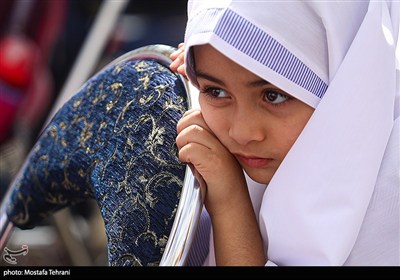 آیین بازگشایی مدارس در مدرسه شهید رحمانی