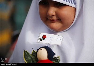 آیین بازگشایی مدارس در مدرسه شهید رحمانی
