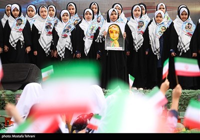 آیین بازگشایی مدارس در مدرسه شهید رحمانی
