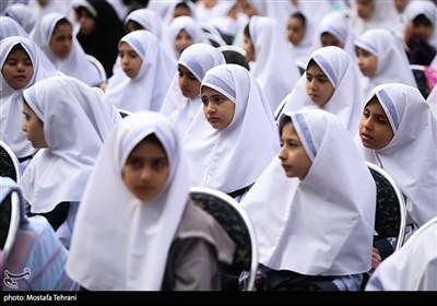 آیین بازگشایی مدارس در مدرسه شهید رحمانی