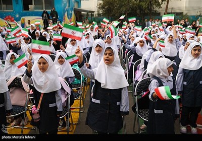 آیین بازگشایی مدارس در مدرسه شهید رحمانی