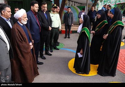 آیین بازگشایی مدارس در مدرسه شهید رحمانی