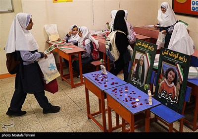 آیین بازگشایی مدارس در مدرسه شهید رحمانی