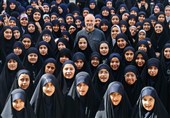حضور قالیباف در مدرسه دخترانه فاطمیون تهران