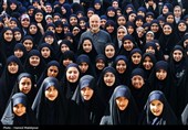 حضور رئیس مجلس در مدرسه دخترانه فاطمیون تهران به مناسبت آغاز سال تحصیلی جدید
