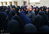 حضور رئیس مجلس در مدرسه دخترانه فاطمیون تهران به مناسبت آغاز سال تحصیلی جدید