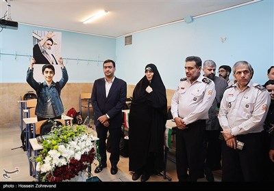 حضور در کلاس شهید جنگ 12 روزه، آرمین باکویی و ادای احترام به مقام شامخ شهدا