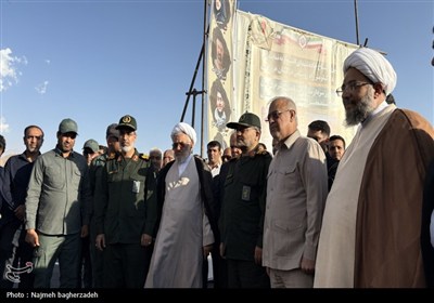 بهره‌برداری از سد تغذیه مصنوعی دشت سیرمند حاجی‌آباد