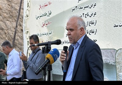 بهره‌برداری از سد تغذیه مصنوعی دشت سیرمند حاجی‌آباد