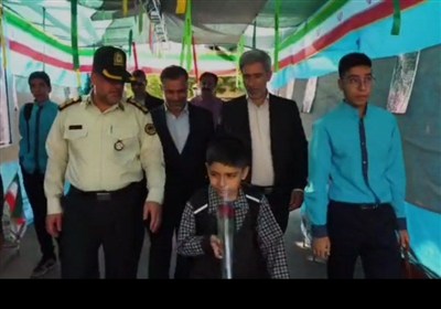 بدرقه فرزند سردار شهید &quot;مهندس مهدی علوی&quot; درنخستین روز بازگشایی مدارس