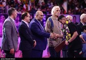 الاحتفال الوطنی بتتویج منتخبی إیران للمصارعة الحرة والرومانیة