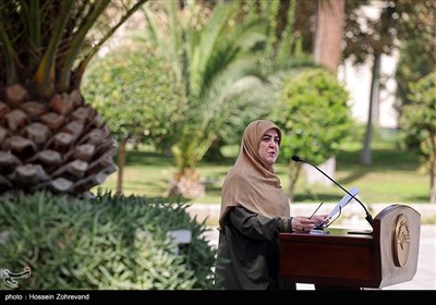 فاطمه مهاجرانی سخنگوی دولت در حاشیه جلسه هیئت دولت