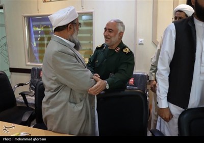 دیدار جمعی از علمای اهل‌سنت استان با فرمانده سپاه ام خراسان جنوبی