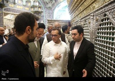 تشرف سفیر پاکستان به حرم حضرت معصومه(س)