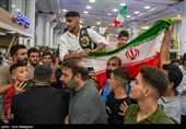 استقبال از قهرمانان جهانی کشتی فرنگی در شیراز