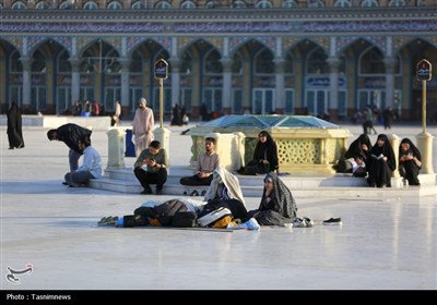 زمزمه ندبه انتظار در مسجد جمکران