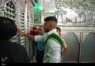 قهرمان کشتی جهان، خادم افتخاری حرم مطهر حضرت شاهچراغ (ع) شد