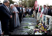 اولین سالروز شهادت شهید حسن نصرالله و شهید نیلفروشان در گلستان شهدای اصفهان