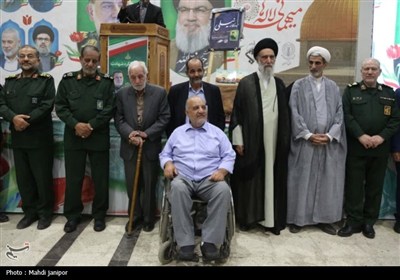 اولین سالروز شهادت شهید حسن نصرالله و شهید نیلفروشان در گلستان شهدای اصفهان