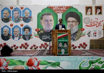 اولین سالروز شهادت شهید حسن نصرالله و شهید نیلفروشان در گلستان شهدای اصفهان