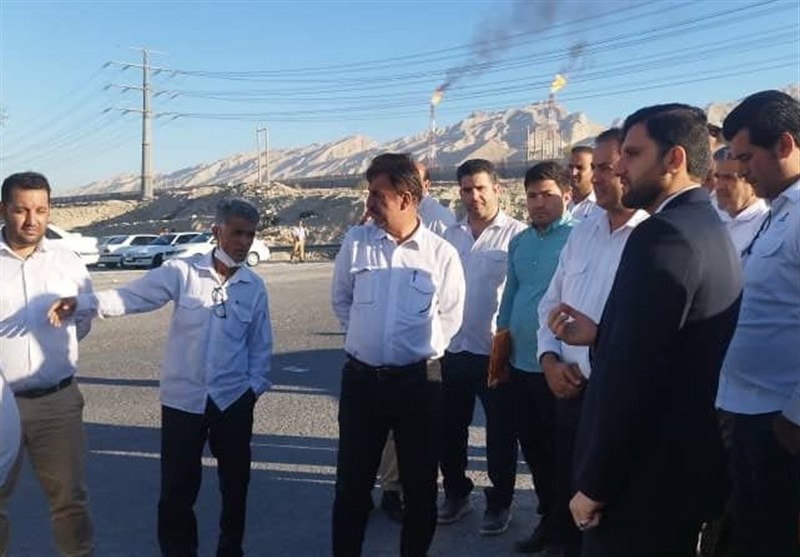 پرداخت معوقات کارگران فاز ۱۴ کنگان با ورود دادستان کنگان