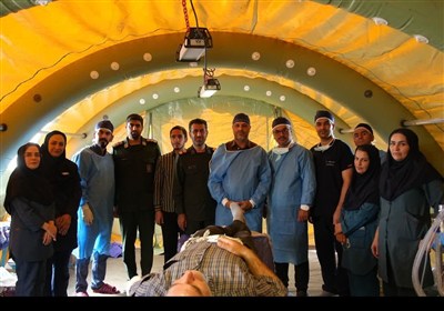 برپایی بیمارستان صحرایی در معمولان