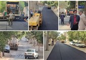 تداوم نهضت آسفالت در نیشابور؛ مسیر کهن نونوار شد