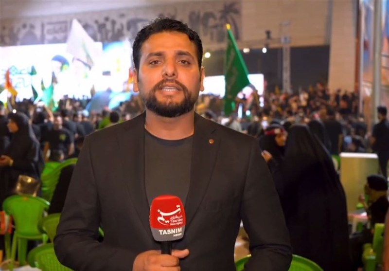 مراسم تأبين القائد الشهيد السيد حسن نصر الله في قلب بغداد