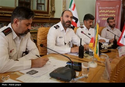 نشست خبری مدیرعامل سازمان آتش‌نشانی و خدمات ایمنی شهرداری اصفهان