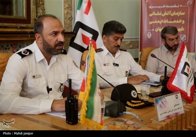 نشست خبری مدیرعامل سازمان آتش‌نشانی و خدمات ایمنی شهرداری اصفهان