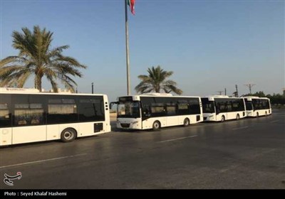 رونمایی از 10 دستگاه اتوبوس ناوگان حمل و نقل عمومی شهرداری بوشهر