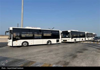 رونمایی از 10 دستگاه اتوبوس ناوگان حمل و نقل عمومی شهرداری بوشهر