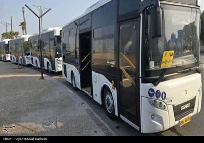 رونمایی از 10 دستگاه اتوبوس ناوگان حمل و نقل عمومی شهرداری بوشهر