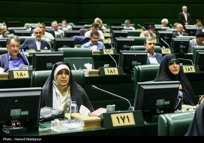 حضور خادمان حرم حضرت عبدالعظیم حسنی(ع) در صحن علنی مجلس