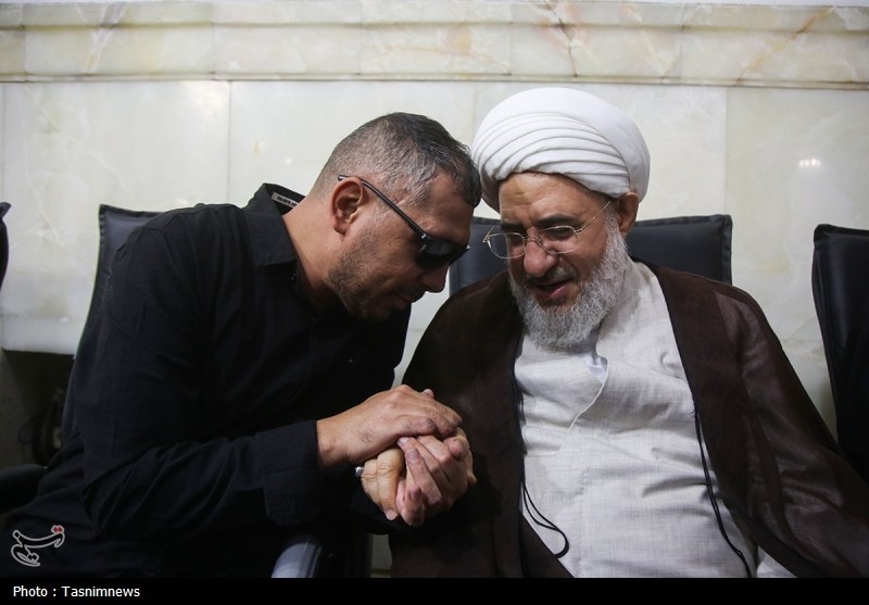 مقاومت،مراسم،قم،نصرالله،سيد،شهيد،رهبري،حوزوي،معصومه