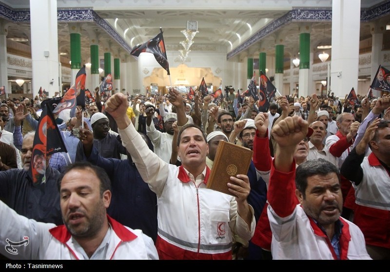 مقاومت،مراسم،قم،نصرالله،سيد،شهيد،رهبري،حوزوي،معصومه