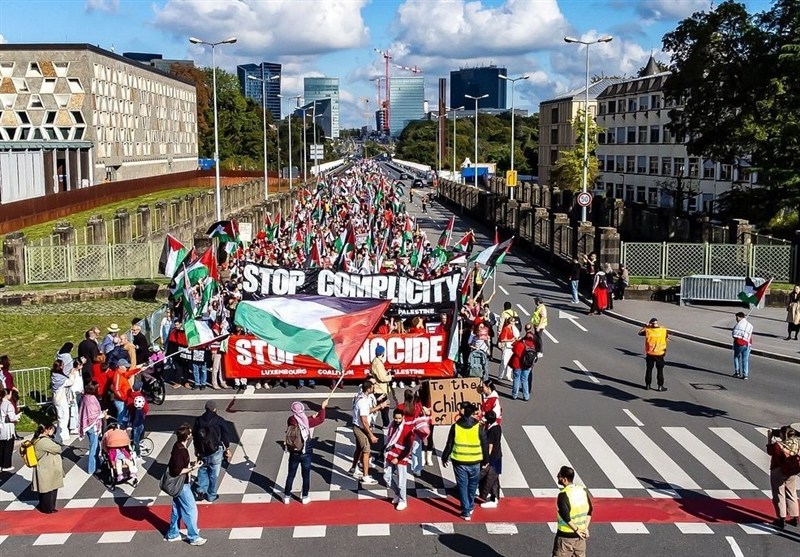 Thousands Rally in Luxembourg against Israeli Atrocities in Gaza